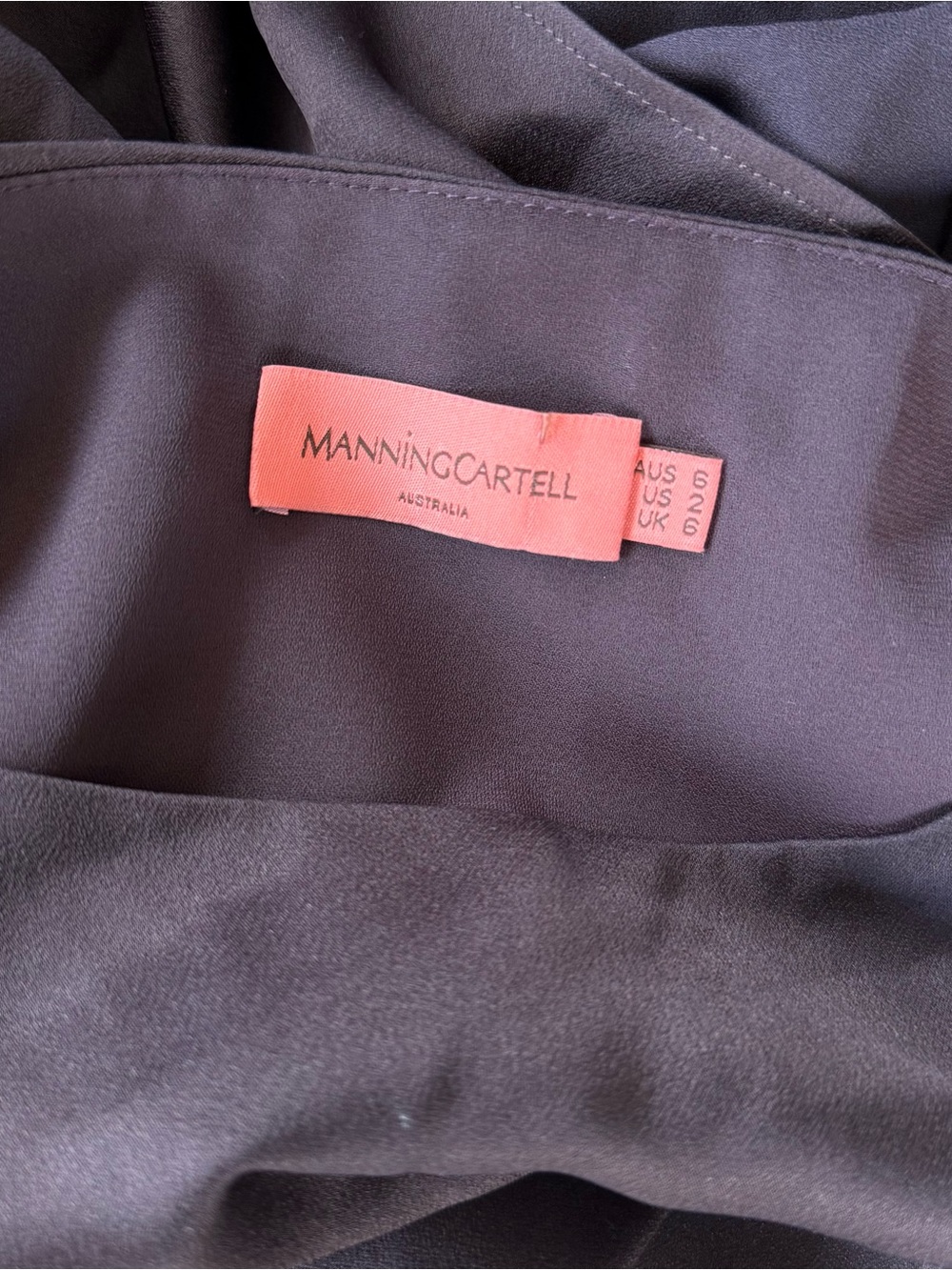 Manning Cartell Glossed Over Drape Top -
Chocolate. AU 6 - US 2. BNWT - Picture 2 of 8